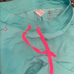 FIGS jogger scrub pants surgical green kade